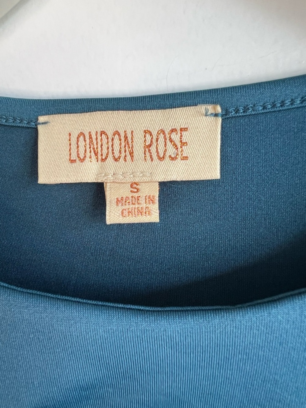 London Rose Blue Cutout Bodysuit Small Sleek Minimal Stretch - Picture 4 of 10